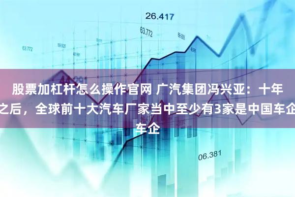 股票加杠杆怎么操作官网 广汽集团冯兴亚：十年之后，全球前十大汽车厂家当中至少有3家是中国车企