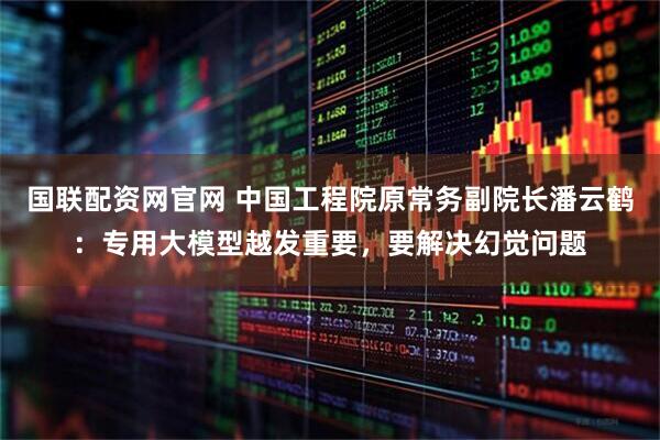 国联配资网官网 中国工程院原常务副院长潘云鹤：专用大模型越发重要，要解决幻觉问题